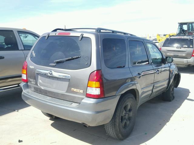 4F2YU09192KM12525 - 2002 MAZDA TRIBUTE LX GRAY photo 4