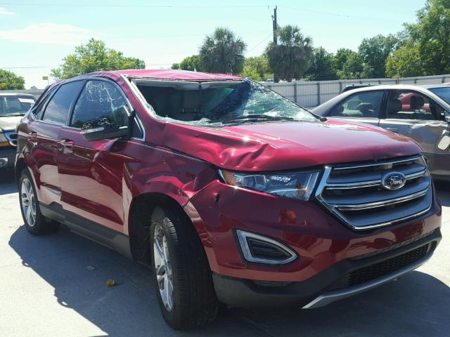 2FMPK4K98GBB56335 - 2016 FORD EDGE TITAN RED photo 1