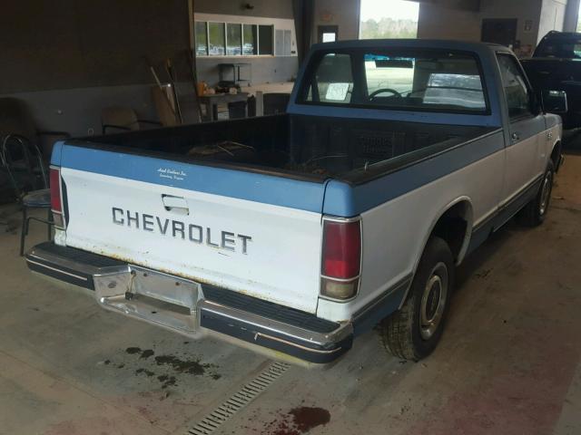 1GCBS14E3G2144445 - 1986 CHEVROLET S TRUCK S1 BLUE photo 4