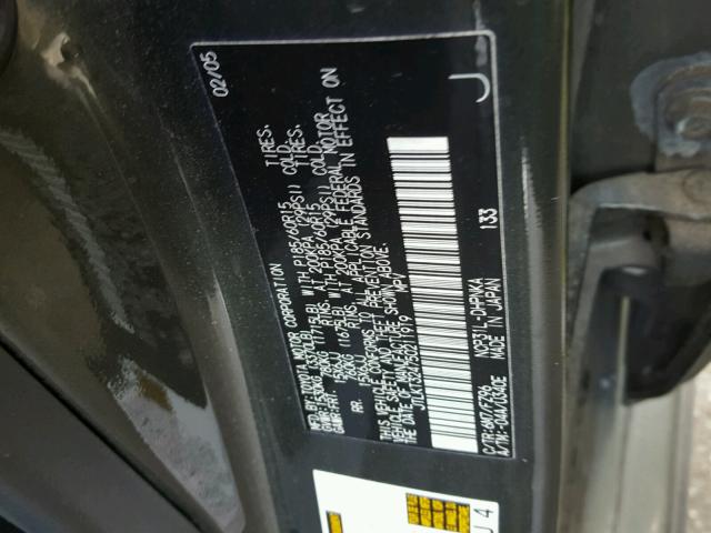 JTLKT324750211919 - 2005 TOYOTA SCION XB მწვანე ფოტო 10