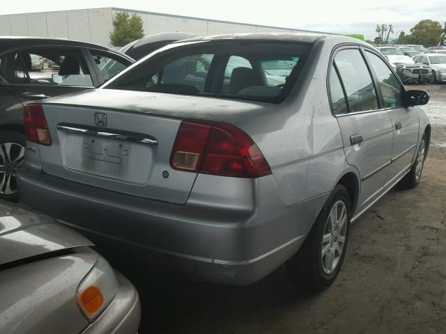 2HGES15291H555611 - 2001 HONDA CIVIC DX SILVER photo 4