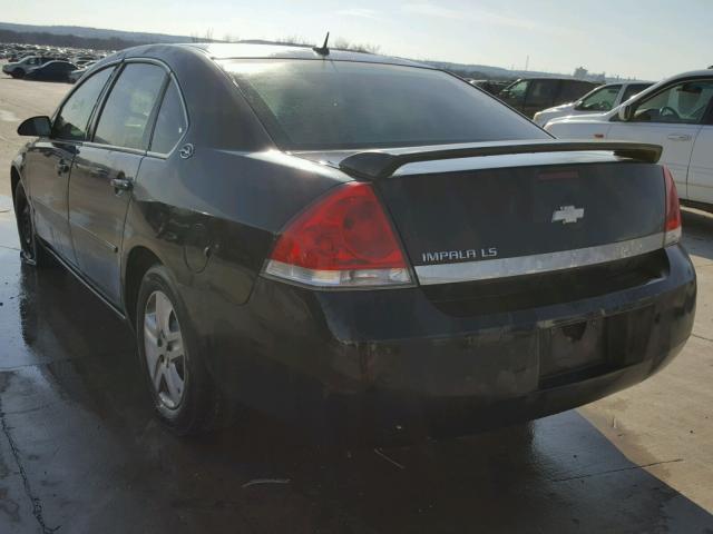 2G1WB58K269203891 - 2006 CHEVROLET IMPALA LS BLACK photo 3