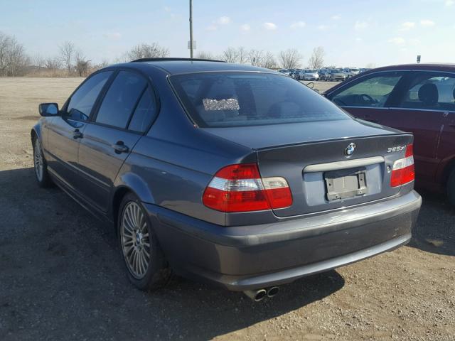 WBAEU33432PF68103 - 2002 BMW 325 XI GRAY photo 3