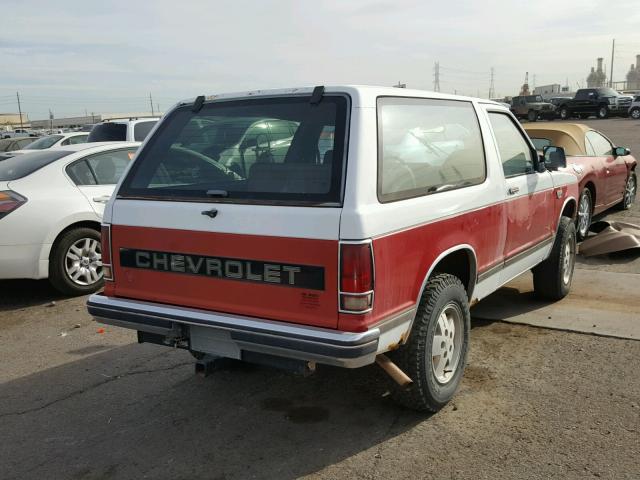 1GNCT18R9H8178703 - 1987 CHEVROLET BLAZER S10 TWO TONE photo 4