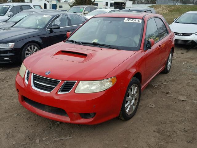 JF4GG226X5H058206 - 2005 SAAB 9-2 AERO RED photo 2