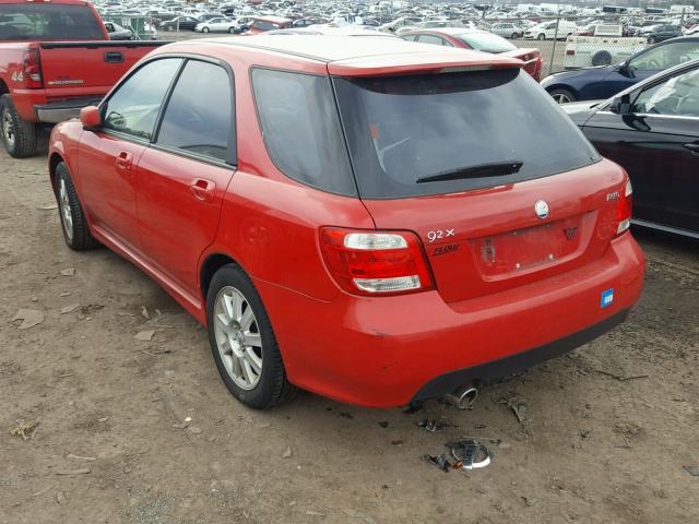 JF4GG226X5H058206 - 2005 SAAB 9-2 AERO RED photo 3