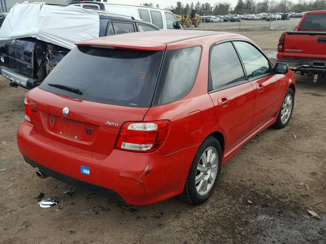 JF4GG226X5H058206 - 2005 SAAB 9-2 AERO RED photo 4