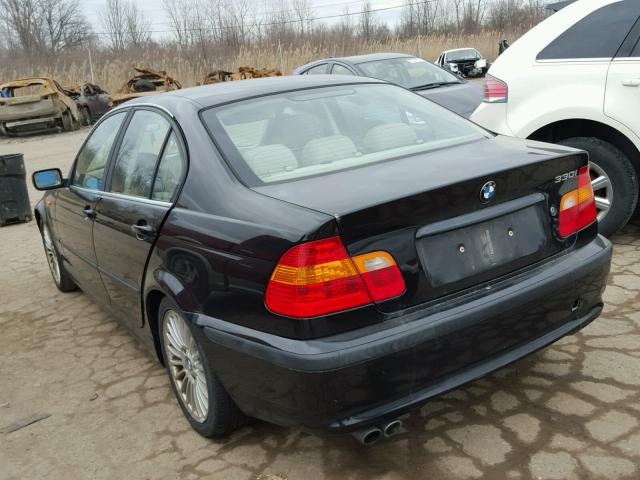 WBAEV53403KM29017 - 2003 BMW 330 I BLACK photo 3