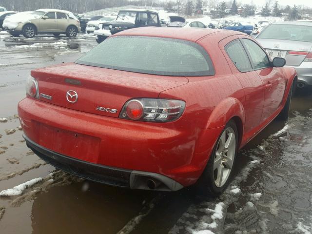 JM1FE17N940113700 - 2004 MAZDA RX8 RED photo 4