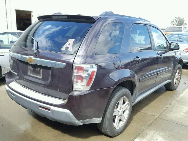 2CNDL63F866053861 - 2006 CHEVROLET EQUINOX LT PURPLE photo 4