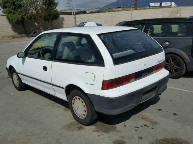 2C1MR2466R6738579 - 1994 GEO METRO WHITE photo 3