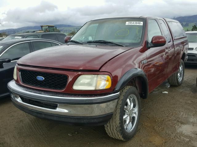 1FTDX1766VNA77205 - 1997 FORD F150 MAROON photo 2