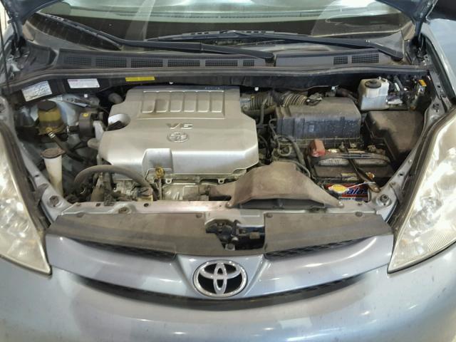 5TDZK23C68S168608 - 2008 TOYOTA SIENNA SILVER photo 7