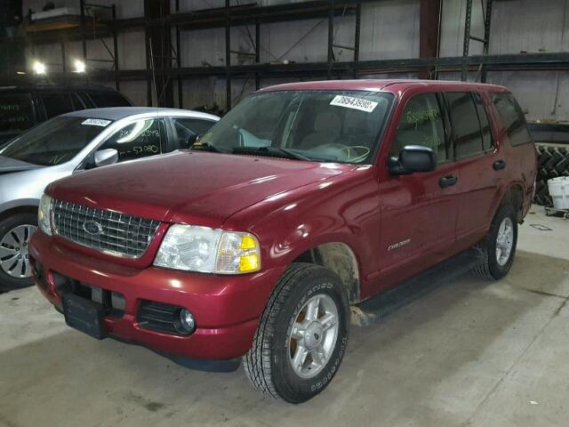 1FMZU73K55ZA43684 - 2005 FORD EXPLORER X RED photo 2