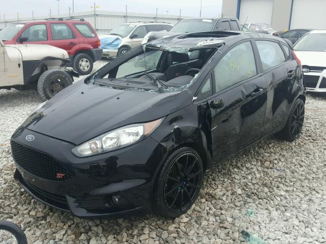 3FADP4GX3EM142425 - 2014 FORD FIESTA ST BLACK photo 2