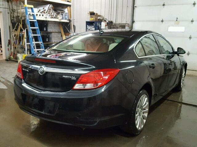 W04GS5EC7B1000657 - 2011 BUICK REGAL CXL BLACK photo 4