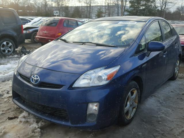 JTDKN3DU1A0120402 - 2010 TOYOTA PRIUS BLUE photo 2