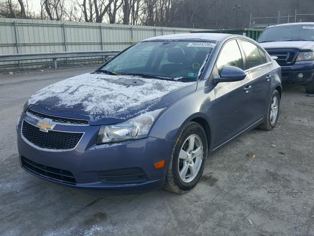 1G1PC5SB0E7278308 - 2014 CHEVROLET CRUZE LT BLUE photo 2