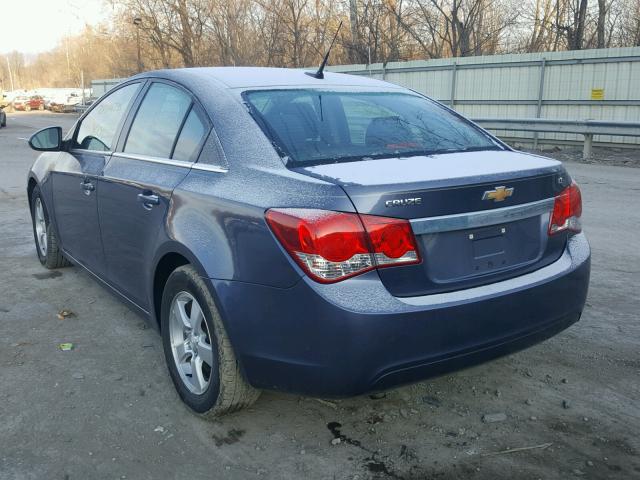 1G1PC5SB0E7278308 - 2014 CHEVROLET CRUZE LT BLUE photo 3