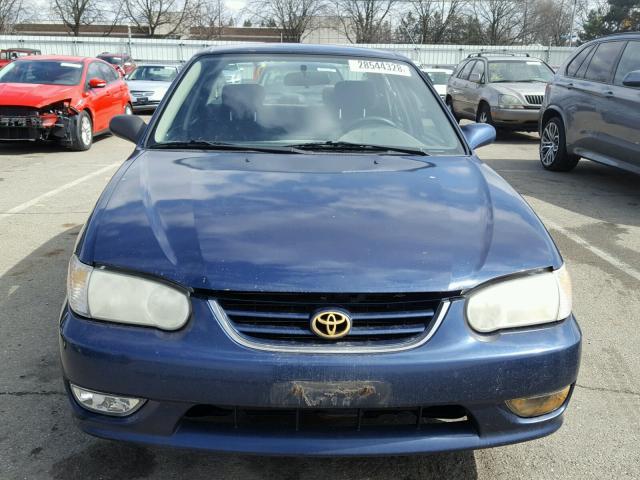 2T1BR12E41C444437 - 2001 TOYOTA COROLLA CE BLUE photo 9