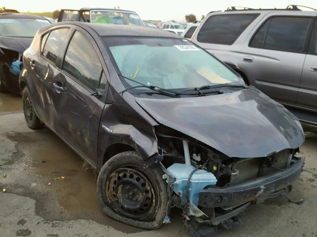 JTDKDTB34D1528937 - 2013 TOYOTA PRIUS C GRAY photo 1