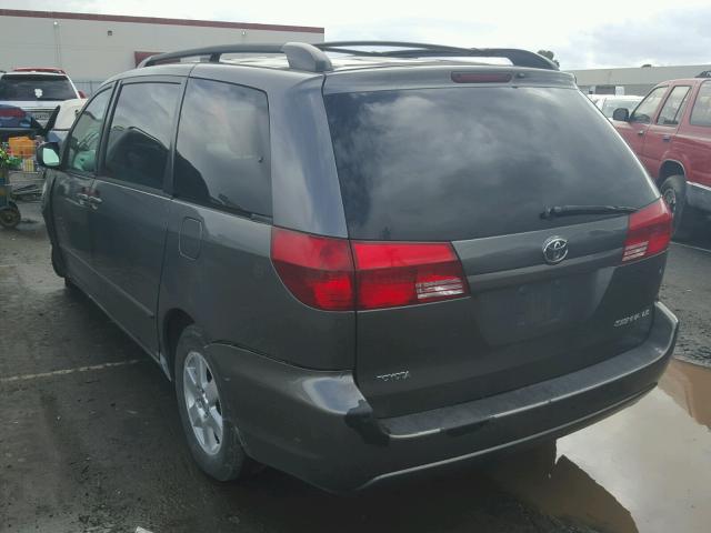 5TDZA23C35S357540 - 2005 TOYOTA SIENNA CE GRAY photo 3