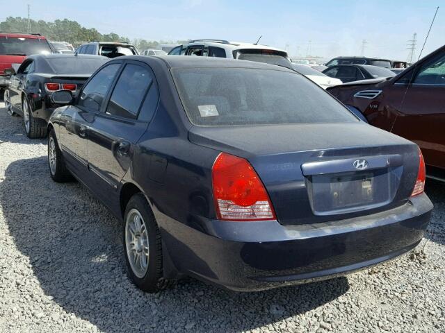 KMHDN46D95U133064 - 2005 HYUNDAI ELANTRA GL BLUE photo 3