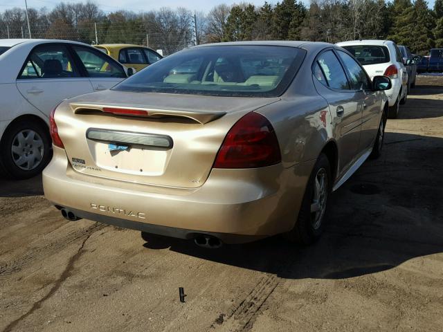 2G2WS522X41262851 - 2004 PONTIAC GRAND PRIX BEIGE photo 4