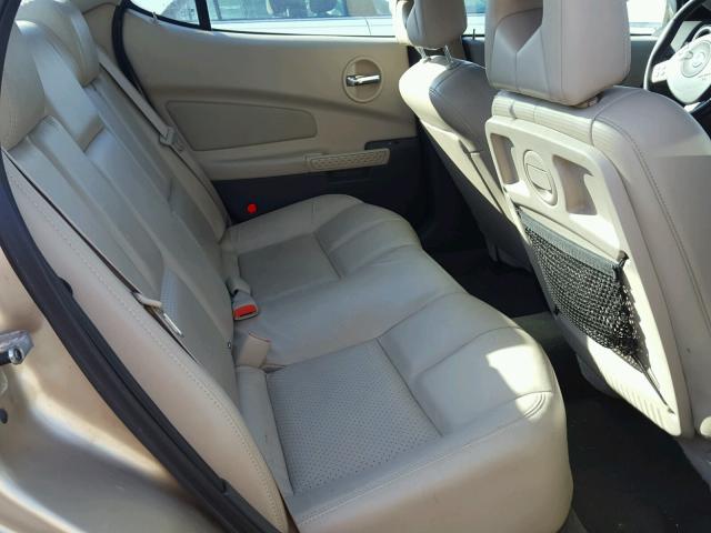 2G2WS522X41262851 - 2004 PONTIAC GRAND PRIX BEIGE photo 6