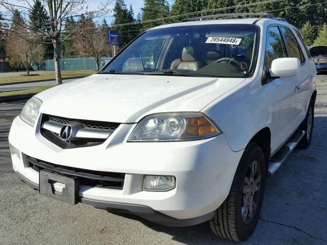 2HNYD18945H545079 - 2005 ACURA MDX TOURIN WHITE photo 2