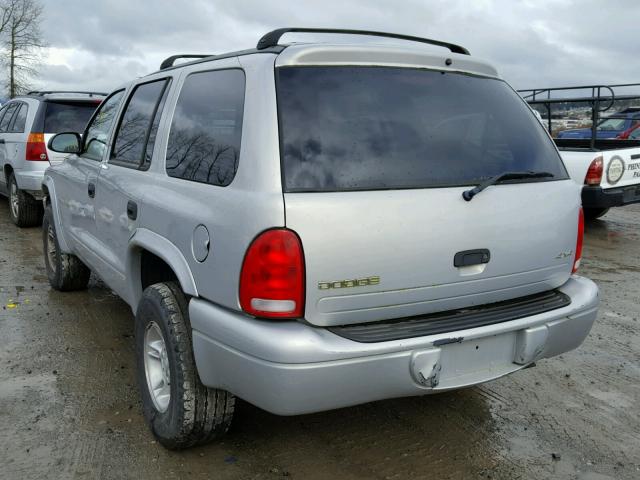 1B4HS28YXWF150994 - 1998 DODGE DURANGO SILVER photo 3