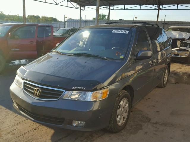 5FNRL18963B090154 - 2003 HONDA ODYSSEY EX GREEN photo 2