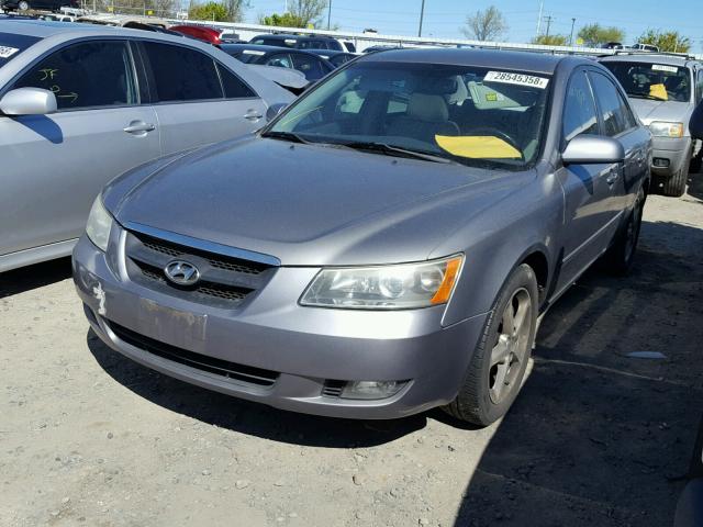 5NPEU46F06H014523 - 2006 HYUNDAI SONATA GLS GRAY photo 2