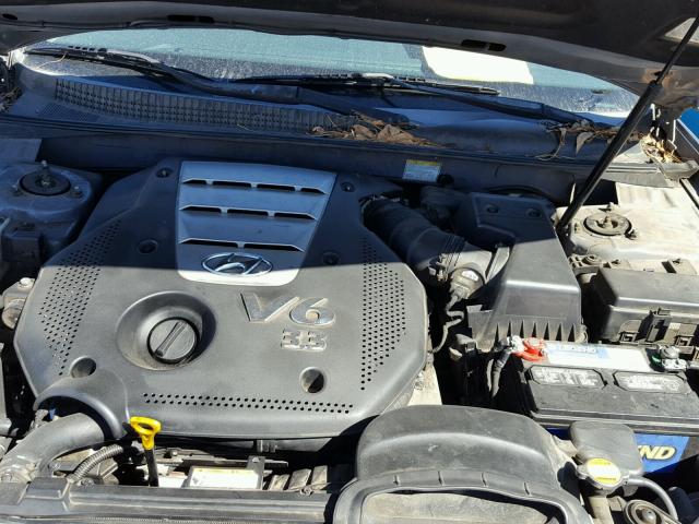 5NPEU46F06H014523 - 2006 HYUNDAI SONATA GLS GRAY photo 7