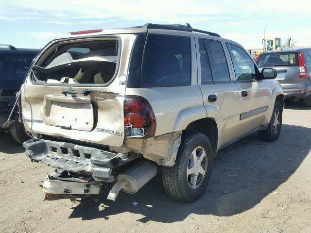 1GNDT13S742442819 - 2004 CHEVROLET TRAILBLAZE GOLD photo 4