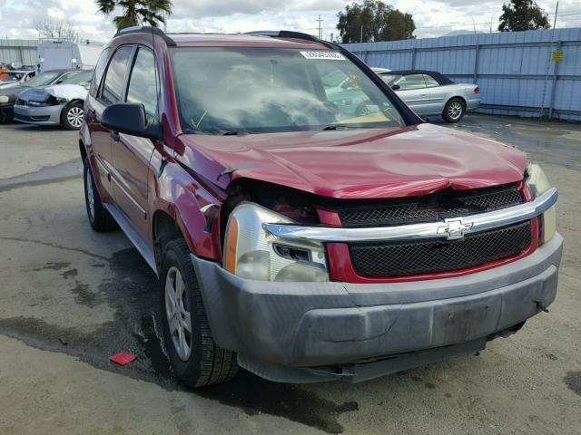 2CNDL13F956175324 - 2005 CHEVROLET EQUINOX LS BURGUNDY photo 1