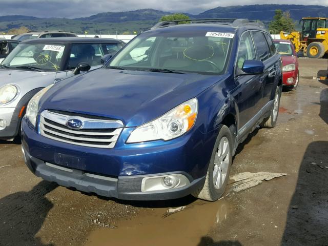 4S4BRBGC7A3344771 - 2010 SUBARU OUTBACK 2. BLUE photo 2