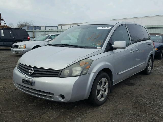 5N1BV28U47N119451 - 2007 NISSAN QUEST S SILVER photo 2