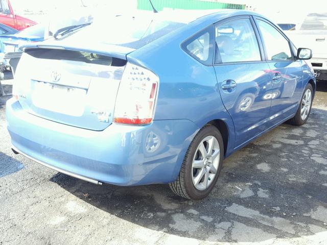 JTDKB20U487699086 - 2008 TOYOTA PRIUS BLUE photo 4