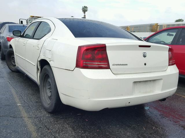 2B3KA43G27H755809 - 2007 DODGE CHARGER SE WHITE photo 3