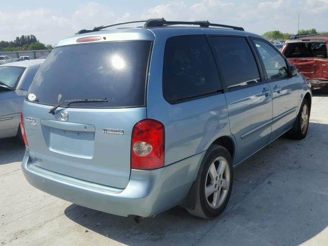 JM3LW28J220318507 - 2002 MAZDA MPV WAGON TEAL photo 4