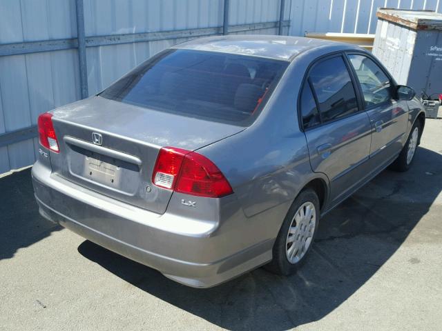 2HGES16525H621432 - 2005 HONDA CIVIC LX SILVER photo 4