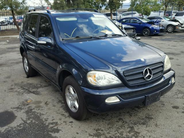 4JGAB57E03A405475 - 2003 MERCEDES-BENZ ML 350 BLUE photo 1