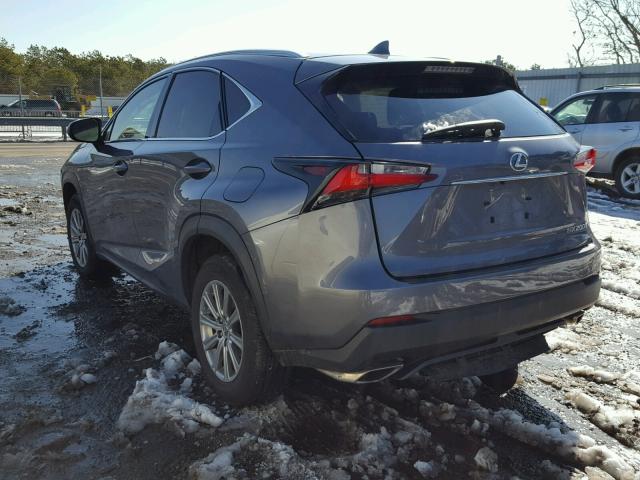 JTJBARBZ6H2100235 - 2017 LEXUS NX 200T GRAY photo 3