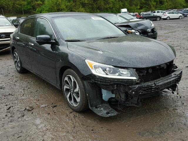 1HGCR3F88GA011707 - 2016 HONDA ACCORD EXL BLACK photo 1