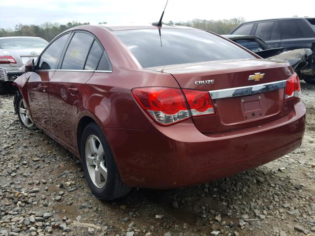 1G1PC5SB0D7157194 - 2013 CHEVROLET CRUZE LT RED photo 3