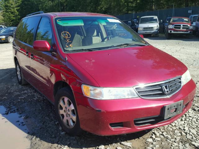 5FNRL18674B140969 - 2004 HONDA ODYSSEY EX RED photo 1