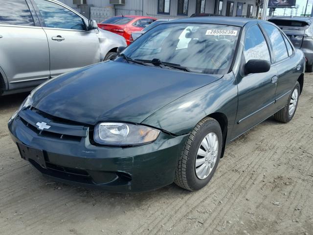 1G1JC52F637221259 - 2003 CHEVROLET CAVALIER GREEN photo 2