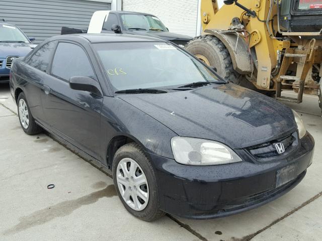 1HGEM21581L042384 - 2001 HONDA CIVIC LX BLACK photo 1