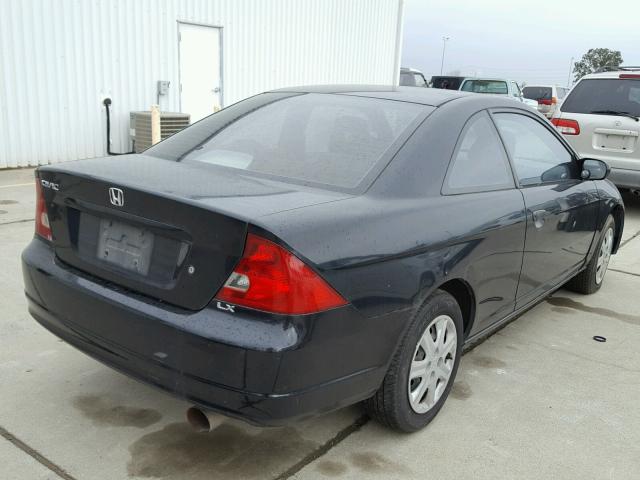 1HGEM21581L042384 - 2001 HONDA CIVIC LX BLACK photo 4